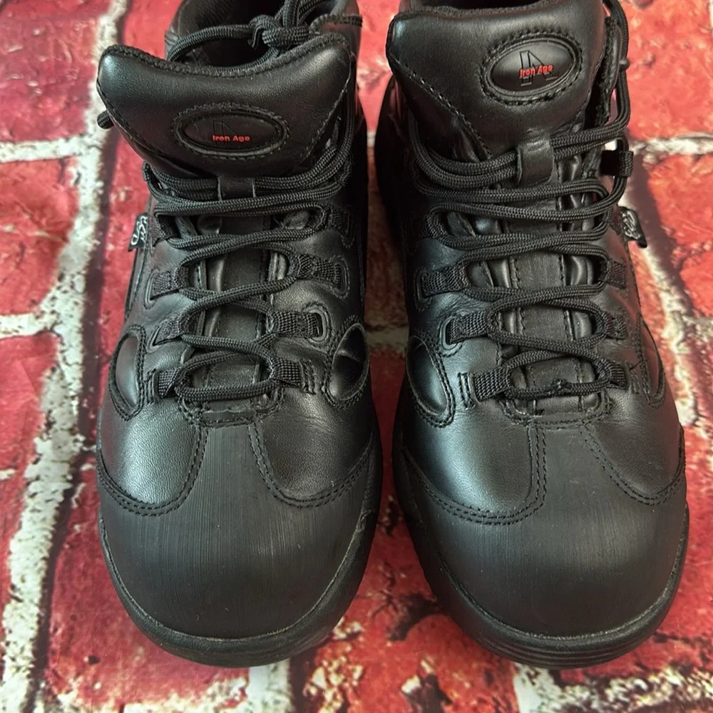Iron Age E.S.D. Chip-Tec Leather Safety Shoes 7 mw men’s boots